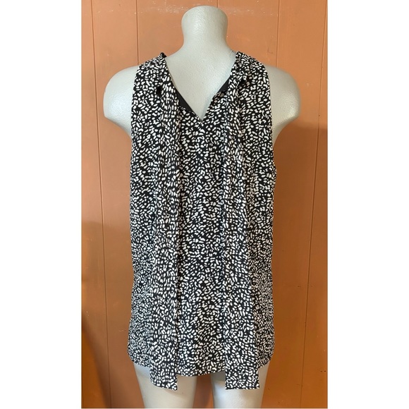 NWT Talbots Animal Print Halter Top with Tie Neck, 10 - Picture 6 of 9